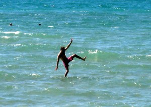 ray-jr-walks-on-water-great-lakes photo great lakes torch lake