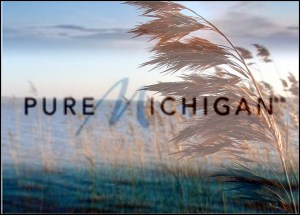 pure michigan logo phragmites plant