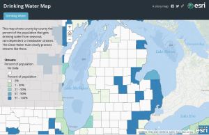 epa esri map drinking water michigan clean water rule
