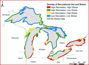 map saginaw bay stressors 