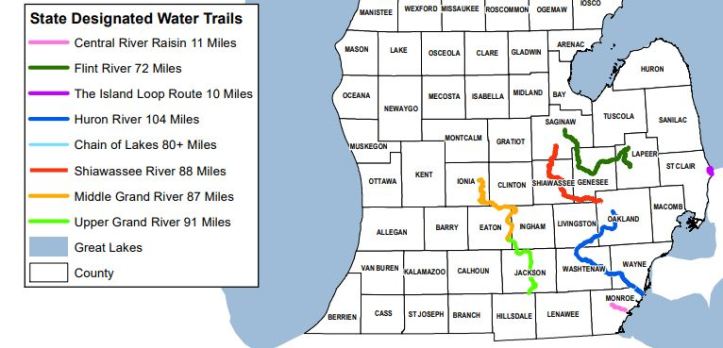 michigan water trails saginaw