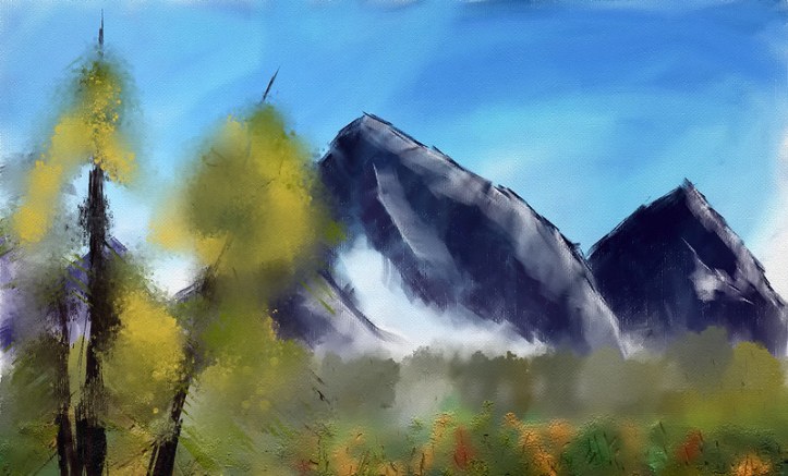 happy little trees bob ross attempt flickr